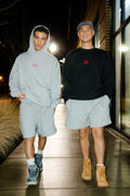 Danny(left) is 5'5 wearing medium and Julian(right) is 5'4 wearing medium